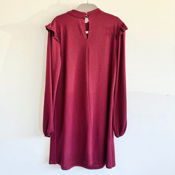 Miss Selfridge Red Burgundy Mini Dress - Picture 4 of 4